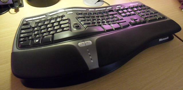 Strange wavy Microsoft keyboard